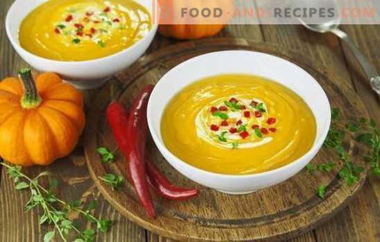 Les recettes de soupe-purée sont rapides et savoureuses, tendres et nutritives. Comment faire cuire une soupe à la crème: recettes de premiers plats rapides et savoureux