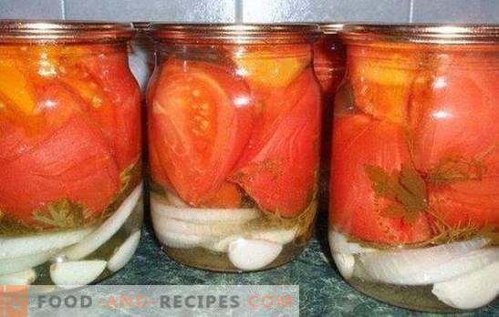 Tomates avec des tranches d'ail - une solution simple pour une préparation savoureuse pour une utilisation future. Diverses recettes pour la préparation de tomates dans des gousses d’ail
