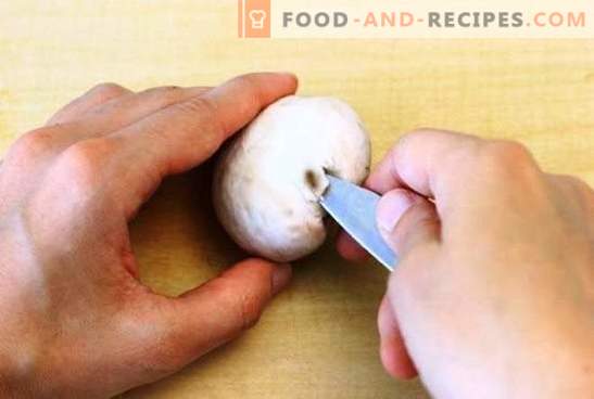 Comment nettoyer les champignons: pour les faire bouillir, les faire frire, les faire mariner. Les champignons nettoient-ils avant la cuisson et pourquoi?