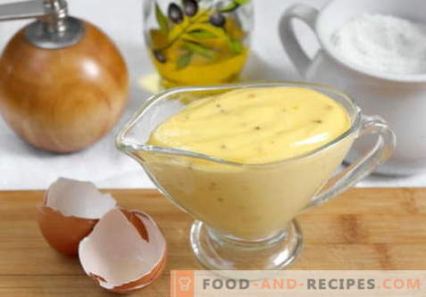 Mayonnaise maison - les meilleures recettes. Comment cuire correctement et savoureux mayonnaise maison.