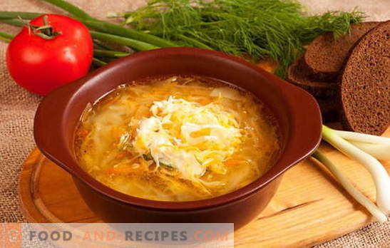 Particularités de la soupe russe à la choucroute: recettes. Combien de femmes au foyer - tant d’options possibles choucroute au chou