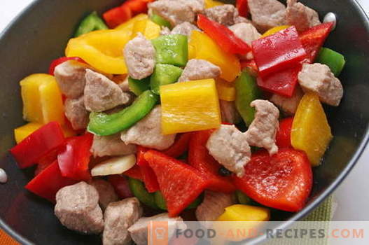 Viande avec légumes - les meilleures recettes. Comment bien et savoureux cuire la viande avec des légumes.