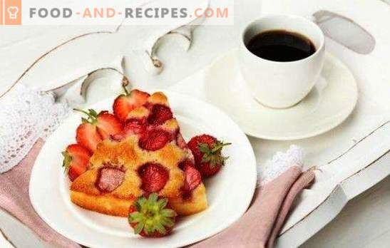 Tarte aux fraises dans un liquide cuit et une pâte sablée. Recette pour une tarte aux fraises dans une mijoteuse: gelée ou gélatineuse