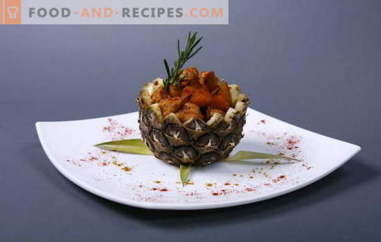 Raffinement et facilité dans les recettes de filet de poulet avec des ananas au four. Filet de poulet à l'ananas au four - c'est facile!