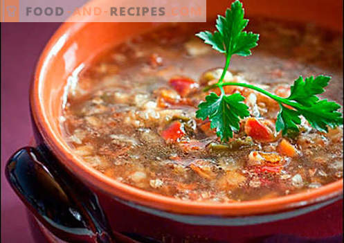Soupe au sarrasin - recettes éprouvées. Comment bien cuire la soupe au sarrasin.