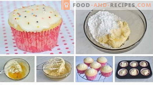 Cupcakes - comment les cuisiner à la maison. 7 meilleures recettes de gâteaux faits maison.
