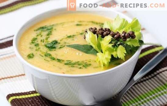 Soupe de chou-fleur à la crème, fromage, pommes de terre, carottes. Essayez toutes les soupes au chou-fleur et à la crème!