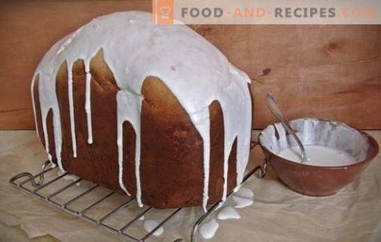 Gâteau de Pâques dans la machine à pain - ça marche toujours! Comment faire cuire un gâteau luxuriant dans la machine à pain: recettes avec fruits secs, agrumes, miel