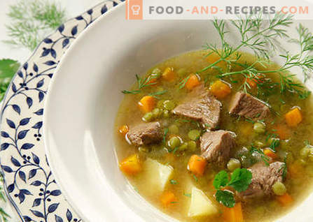 Soupes à la viande - les meilleures recettes. Comment bien et savoureux cuire des soupes avec de la viande.