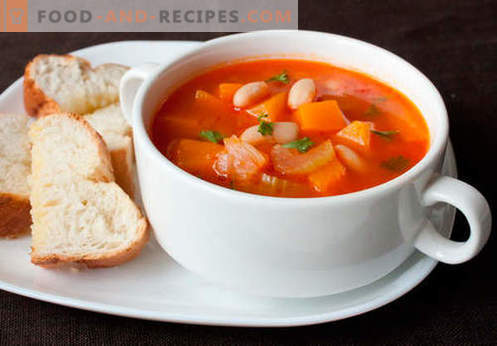 Soupe de bouillon de légumes - les meilleures recettes. Comment bien cuire la soupe dans un bouillon de légumes.