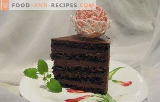 Gâteau éponge au chocolat - un dessert exceptionnel! Recettes gâteaux au chocolat délicats et toujours délicieux de biscuit
