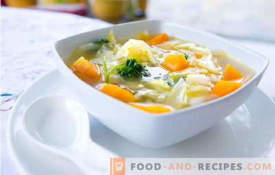 Soupe au chou - Recettes éprouvées et de l'auteur. Comment faire cuire la soupe au chou: chou-fleur, brocoli, chou-rave