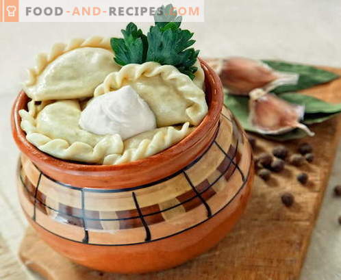 Dumplings in pots - les meilleures recettes. Comment bien cuire les raviolis dans des casseroles.