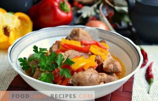Porc au poivre bulgare: recettes et détails de cuisson. Comment faire cuire un délicieux porc aux poivrons