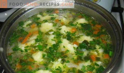 Soupe aux boulettes - les meilleures recettes. Comment bien et savoureux faire cuire la soupe avec des boulettes.