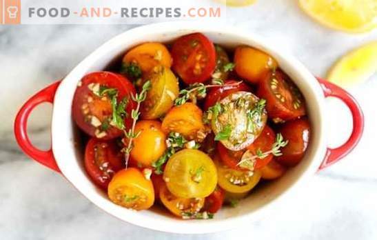 Un paquet de tomates légèrement salées: une recette rapide pour une collation délicieuse. Recettes instantanées de tomates légèrement salées dans un emballage