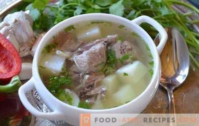 Shulum de porc - la soupe la plus riche! Recettes et méthodes de cuisson du shulum à partir de viande de porc avec de la fumée, de la viande fumée, des légumes