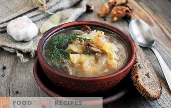Soupe de carême - pour le jeûne et les régimes sont bons! Les meilleures recettes traditionnelles et originales de soupe à la viande maigre sans viande et sans graisse animale