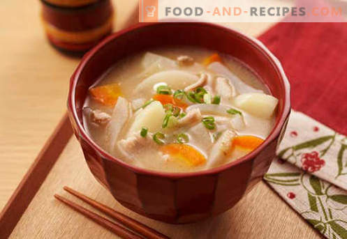 Soupe de soja - recettes éprouvées. Comment bien et savoureux cuire la soupe de soja.