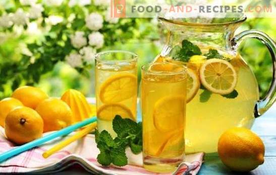 Limonade citronnée maison: gingembre classique, pour perdre du poids. Comment faire de la limonade à la maison?