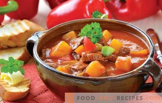 Soupe à la viande et aux pommes de terre: les recettes sont simples et très simples. Potages aux pommes de terre et à la viande: maigre, poulet, bœuf, légumes