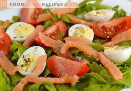 Les salades aux œufs sont les meilleures recettes. Comment bien et savoureux faire cuire la salade aux oeufs.