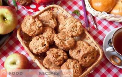 Les biscuits à la farine d’avoine avec des pommes sont savoureux et sains. Secrets et astuces: comment préparer un dessert dès son enfance - biscuits à l'avoine aux pommes