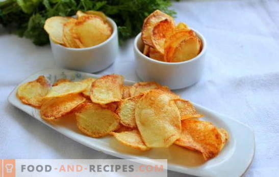 Chips à la maison - pas de mal! Comment faire des frites à la maison: au micro-ondes, au four, au fromage, au pita, classique