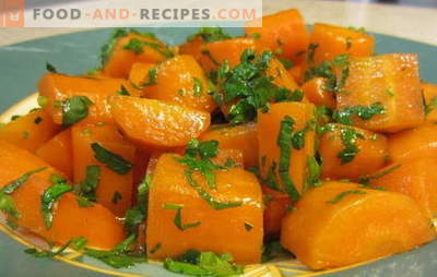 Gestoofde wortels zijn een helder en gezond bijgerecht en maken deel uit van veel gerechten. De beste recepten voor gestoofde wortels en gerechten met haar deelname