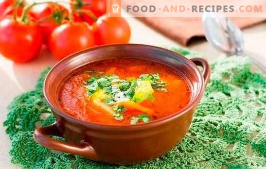 Soupe Kharcho: cuite selon des recettes simples. Subtilités et secrets de la cuisine soupe Kharcho: recettes simples avec du boeuf, agneau, poulet