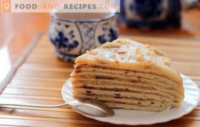 Gâteau minute - rapide et savoureux! Recettes simples pour le gâteau au miel, à la crème sure, aux choux et au fromage cottage 