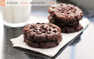 Biscuits au chocolat: une recette étape par étape pour une cuisson délicieuse. Préparer de délicieux biscuits aux pépites de chocolat aromatiques à l'aide de recettes étape par étape