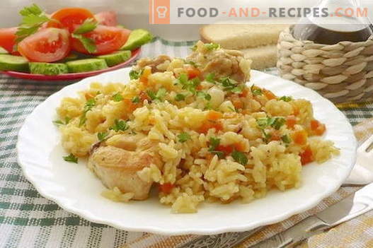 Pork pilaf - the best recipes. How to properly and tasty cook pilaf from pork.