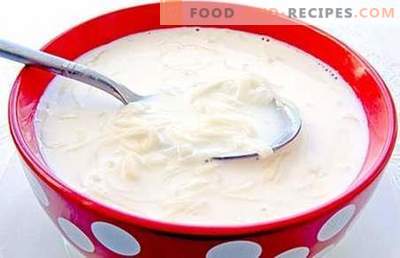Soupe au lait - les meilleures recettes, astuces et fonctionnalités. Comment faire cuire une soupe au lait avec des mannequins, des légumes, du fromage