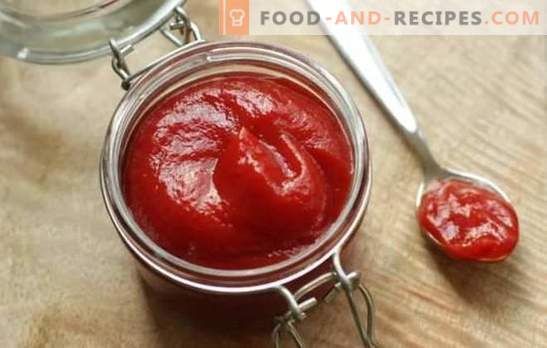 Ketchup à la pâte de tomates - des sauces rapides pour tous les plats. Recettes pour le ketchup à la pâte de tomate: mieux c'est chez soi!