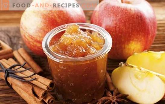 Confiture de pommes maison pour l'hiver - la préparation nécessaire! Recettes pour différentes confitures de pommes à la maison