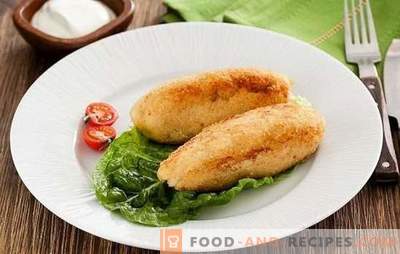 Poisson Zrazy - Un plat simple, sain et savoureux. Recettes de plats de poisson avec champignons, œufs, fromage, concombres marinés