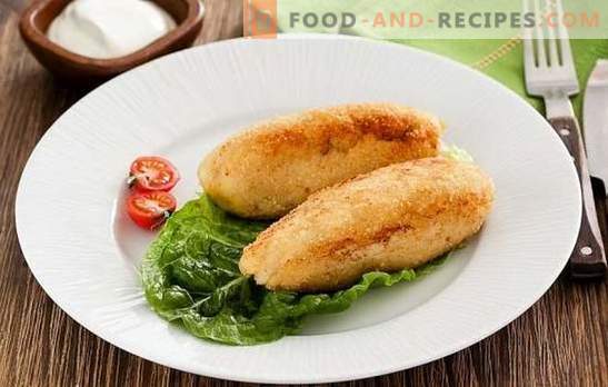 Poisson Zrazy - Un plat simple, sain et savoureux. Recettes de plats de poisson avec champignons, œufs, fromage, concombres marinés