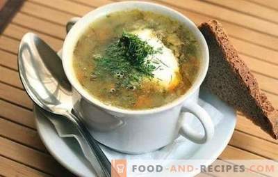 Soupe à la choucroute: 10 des meilleures recettes éprouvées. Les astuces de la cuisson de la soupe au chou de choucroute: avec viande et céréales