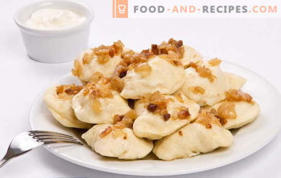 Dumplings avec pommes de terre crues - plus bons, moins de problèmes. Recettes de boulettes de pommes de terre et de bacon crus, émincés