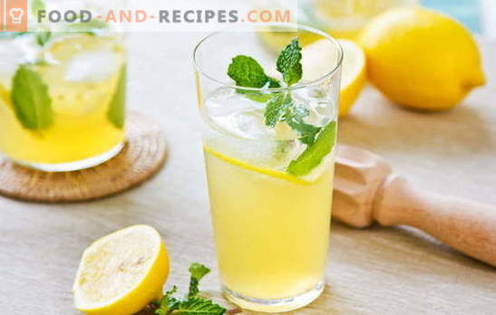 boisson au citron - énergie et vitamines dans un verre. Recettes de boisson au citron: limonade fraîche ou infusion tiède