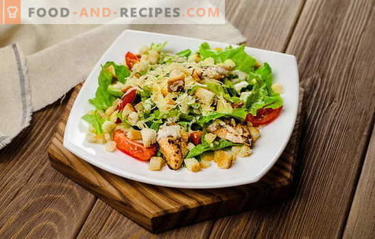 Délicieuses salades pressées: simple ne veut pas dire «primitif»! Préparez rapidement la table avec de délicieuses salades pressées