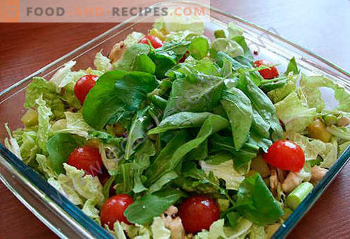 Salade aux asperges - une sélection des meilleures recettes. Comment bien et savoureux faire cuire une salade aux asperges.