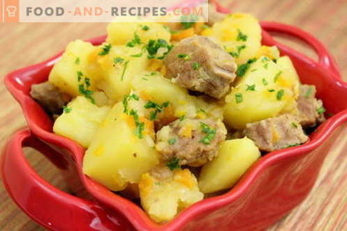 Pomme de terre avec de la viande dans une mijoteuse - les meilleures recettes. Comment cuire correctement et savourer des pommes de terre avec de la viande dans une mijoteuse.