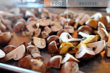 Champignons cuits au four - les meilleures recettes. Comment cuire correctement et savourer les champignons au four.