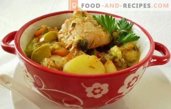 Chicken stew in a slow cooker - a nourishing dietary dish. How to cook chicken stew in a slow cooker, while retaining the benefits of vegetables