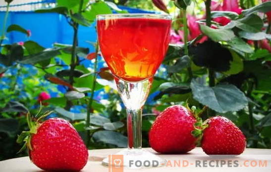 Propre cave à vin: teinture de fraise sur vodka à la maison. Secrets de cuisson de la teinture de fraise sur de la vodka