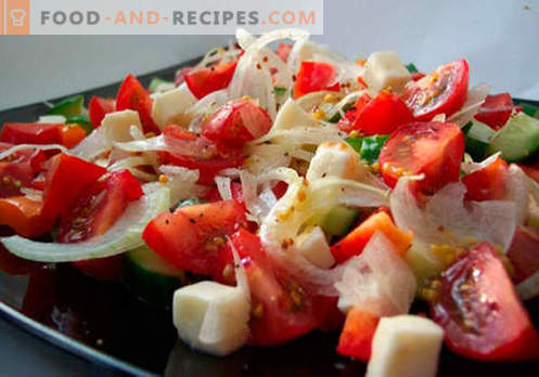 Les salades de légumes frais sont les meilleures recettes. Comment préparer correctement et délicieusement des salades à partir de légumes frais.