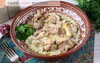 Chicken stew with mushrooms: nourishing and fragrant! Step-by-step author's recipe of quick cooking chicken with mushrooms in a slow cooker