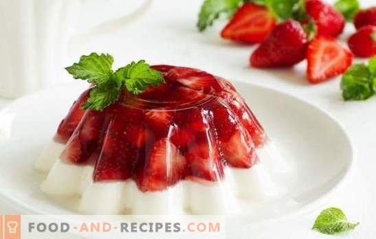 Strawberry jelly: 7 original recipes. The secrets of making strawberry jelly with milk or champagne